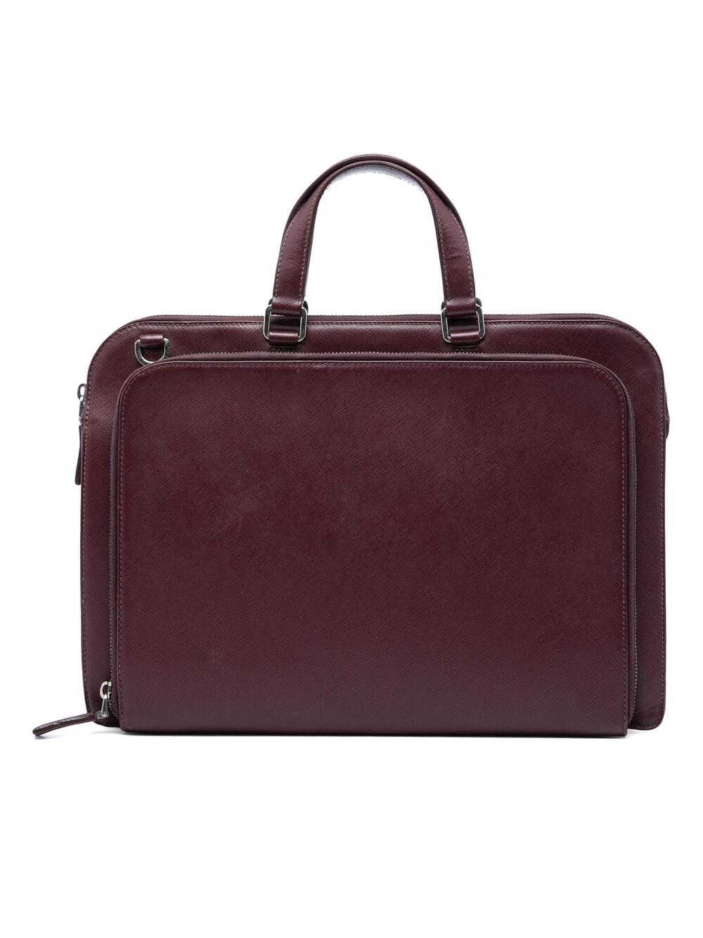 Prada Saffiano Business Bag Pre-Loved #375393P68B